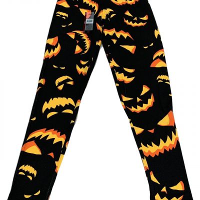 NEW No Boundaries Halloween SPOOKY PUMPKINS Ankle Length Leggings Jr Women's SM