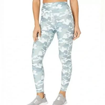 Spiritual Gangster Women's Intent Yoga Camo Leggings Light Greens blue Sz XS NWT