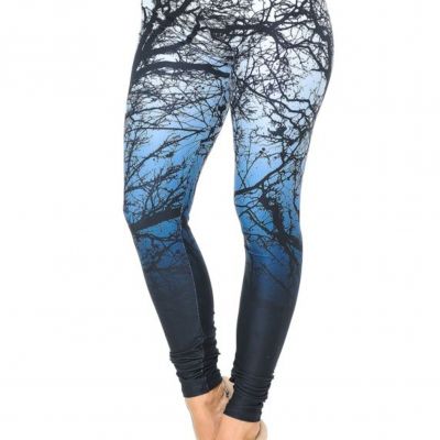 X-Plus Size Photo Negative Trees Leggings by USA Fashion™,