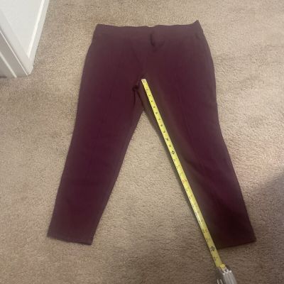 Style &. Co  Burgundy  Leggings XL, 24” Inseam