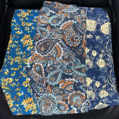 3 Pair Lularoe TC Leggings Colorful Patterns