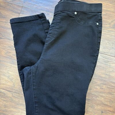 Simply Vera Vera Wang Black Denim Leggings L