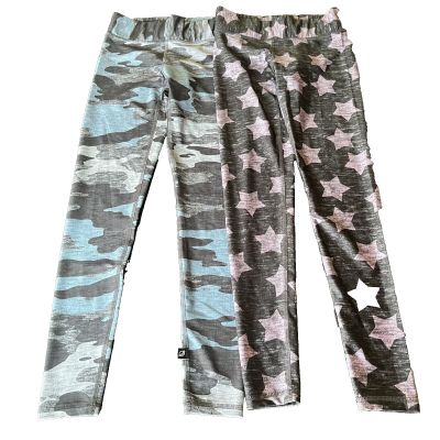 2 Terez Pants Size Small Leggings Camouflage Print Camo Activewear Yoga Workout