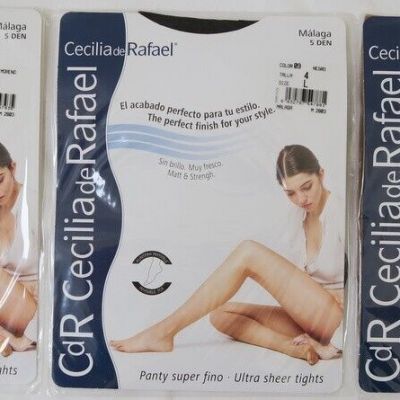 Cecilia de Rafael Ultra Sheer Pantyhose Tights - 3 Pairs