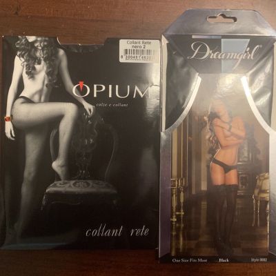 Lot of 1 Pantyhose & 1 Thigh High