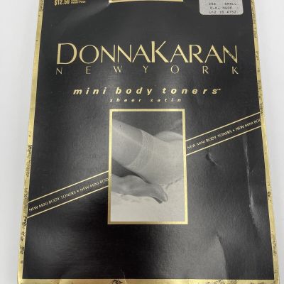 Donna Karan New York Pantyhose Nude Mini Body Toners Sheer Satin Small Style 252