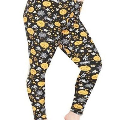 Women's Plus Size Knee & Leggings | X-Large - 7X 3X Full Length Pumpkin Patch