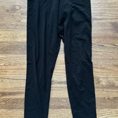 Victoria's Secret Leggings Women’s M Long Black Cotton Blend Victoria Sport Trim