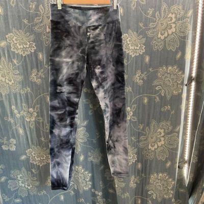 eye candy gray tie dye velour leggings size L