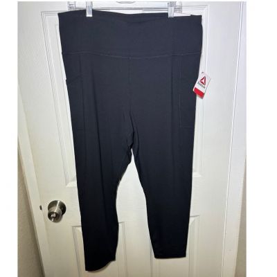 NWT Reebok Womens everyday highrise pocket leggings size 3 XL**