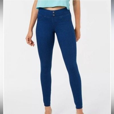 New HUE Women’s Original Smoothing Denim Leggings pants blue S