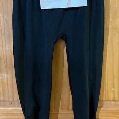 Xhilaration Women Size S/M High Waist Black Capri Leggings (Ruched At The Calf)