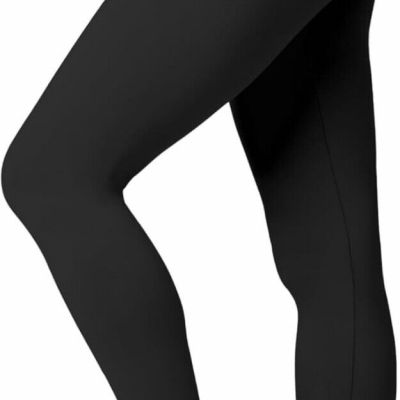 SATINA High Waisted Leggings for Women, Full Length (Plus Size) Black NWT