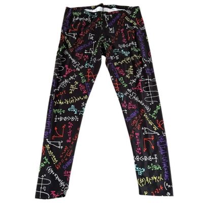 Insanity Math Leggings Womens Size 2X Black Stretchy Pants