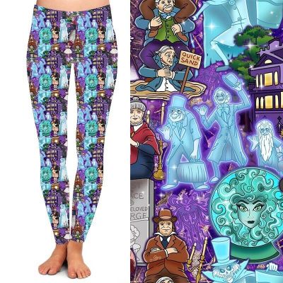 Haunted Mansion Madame Leota Ghosts Women's Leggings TC2 Extra Plus Size 20-24