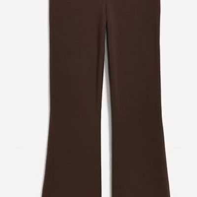 Old Navy Fleece Lined Flare Leggings Pants Plus Size 3X Brown Cozy High Waist