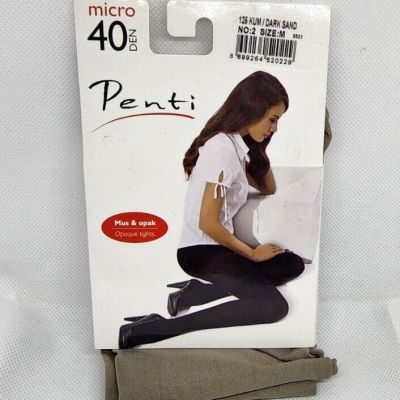 Penti Micro 40 Denier 125 Dark Sand #2 Medium Opaque Tights 0229