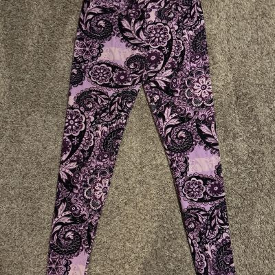 Lularoe Purple & Pink OS Leggings