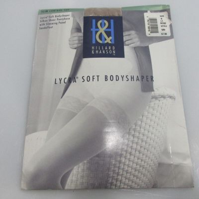 Hillard & Hanson Lycra Soft Bodyshaper Pantyhose B Light Beige Style 589 Sandal