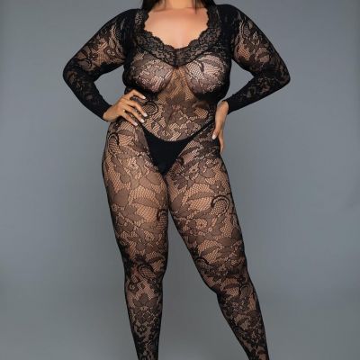 BeWicked Queen Secret Poison Bodystocking Black