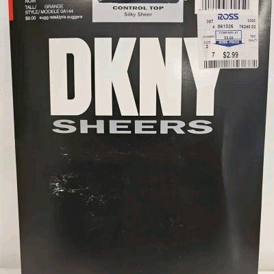 Vintage DKNY Sheers Black Size Tall Silky Sheer 2002 0A144