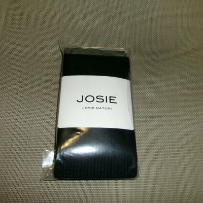 JOSIE NATORI - 2 PAIR CONTROL TOP OPAQUE TIGHTS - BLACK - SIZE M/L - BRAND NEW!!