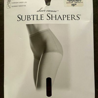 JC Penney SIZE LONG Subtle Shapers Sheer Caress Super Shapers Pantyhose Taupe 41