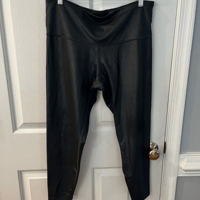 Athleta Elation 7/8 Ultra High Rise Tight Leggings sz. 1X in Gunmetal Sz 1X EUC