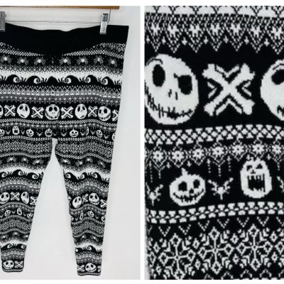 Torrid Disney Nightmare Before Christmas Womens Leggings Size 3 Tim Burton 31x26