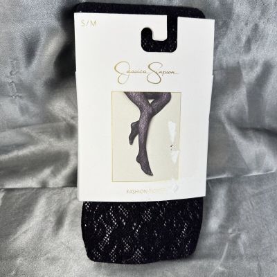 Jessica Simpson Textured Fashion Tights Sz S/M  Violet/Purple NWT Christmas Fall