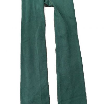 Tights, Cropped, One Size, Fleece Inside,warm, Dark Green, New.