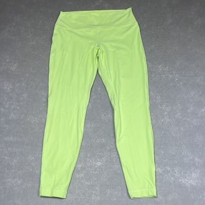 Lululemon Align Leggings 14 Bright Green High-Rise W5ECIS Nulu Leggings Lined