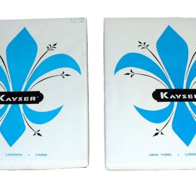 Vintage Kayser Seamless Nylons 4 Pair 2 Colors 2 Boxes Misterie and Debonair New