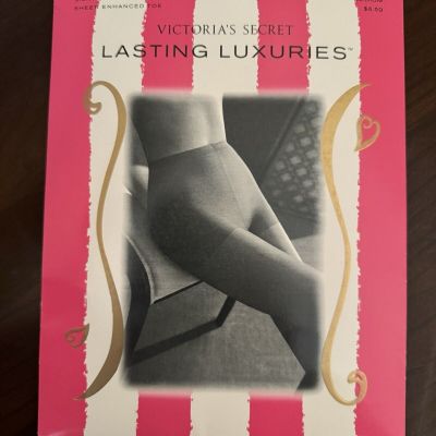 Victoria's Secret Lasting Luxuries Control Top Pantyhose Naked Neutral M Medium