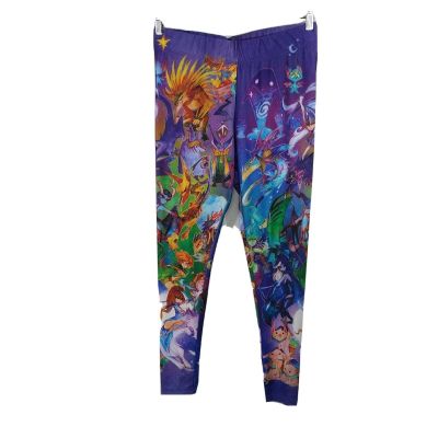 WeLoveFine Dota 2 Watercolor Hero Leggings Allover Print Women Size 2XL Purple