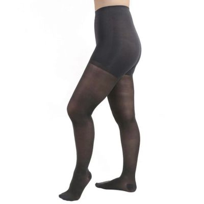 Salvere Medical Sheer Charcoal Compression Pantyhose 15-20mmHg Tights Size M New