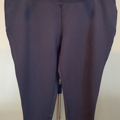 Lands End Navy Blue Legging Slim Tapered Ankle Sz 1X