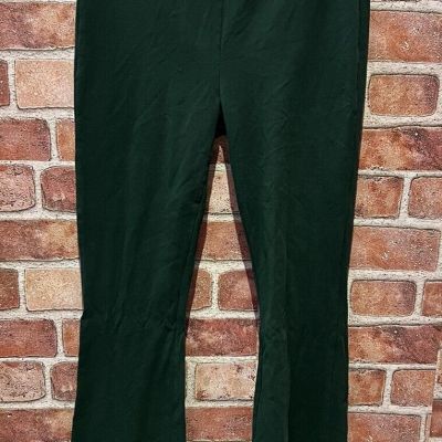 Fashion Nova Women’s Size S Solid Green Bellbottom/Flared Casual Leggings