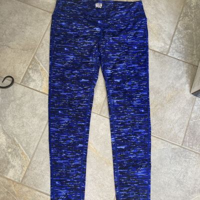 32• Degrees Cool Weatherproof Leggings, Women’s M, Cropped, Blue Hues