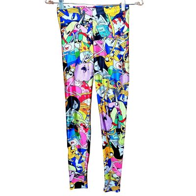 BlackMilk Cartoon Network Adventure Time Wet Look Leggings Size Small