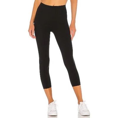 Spanx Black Slimming Stretch Pull On Workout Shaping Cropped Icon Legging Medium