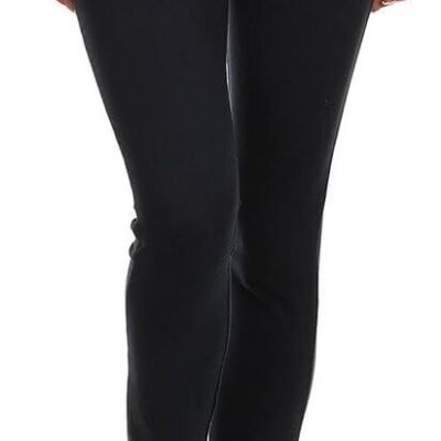 MOPAS LADIES PLAIN YOGA LEGGINGS (YP1003  BLACK  LARGE)