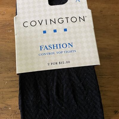 New Women's Black Covington Control Top Tights Size A