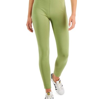 MSRP $20 Style & Co Women Petite Pull-On Mid-Rise Leggings Green Size PMedium