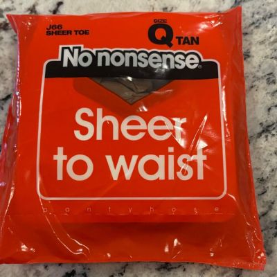 No Nonsense Sheer to Waist Size Q Tan Sheer Toe Pantyhose J66 New in Package