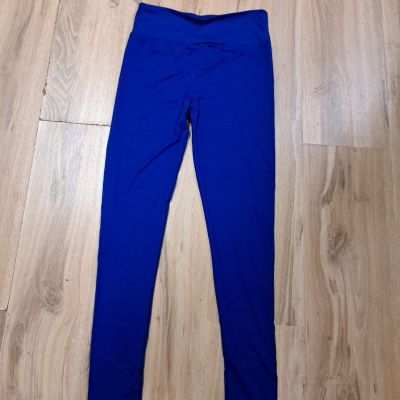 Lularoe leggings Solid color Royal Blue Size OS.  New No Tag