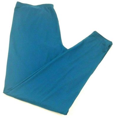 ZENANA Women Leggings Pants SIZE 1X Stretch Teal Polyester Spandex