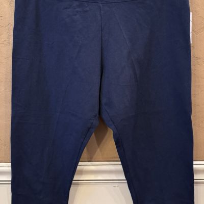 Jockey stretch jersey plus capri legging Plus Capri Legging Dark Navy Size 2X