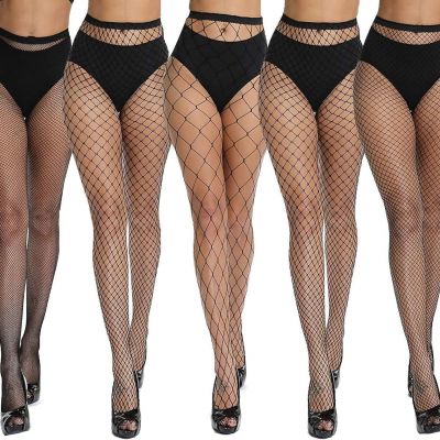 Fishnet Stockings, High Waist Tights for Women, Sparkle Rhinestone Fishnets Part