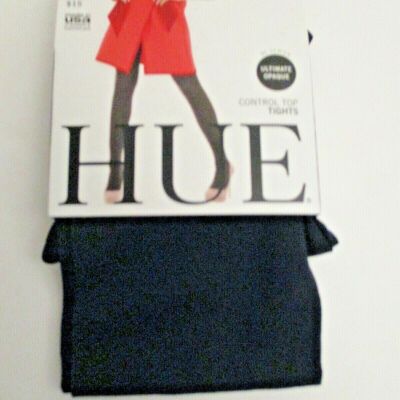 Hue tights Ultimate opaque control top 1 pair ~Size 1~ navy 90 Denier USA made